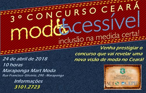 STDS realiza 3º Concurso Ceará Moda Acessível