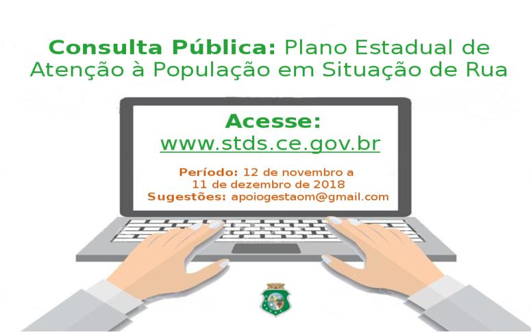 Consulta Pública: Plano Estadual de Atenção à População em Situação de Rua