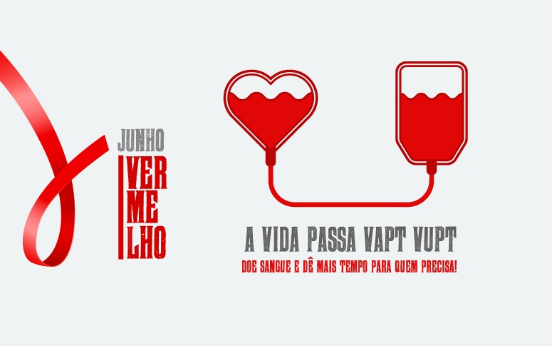 Junho Vermelho: unidades do Vapt Vupt têm campanha de incentivo à doação de sangue