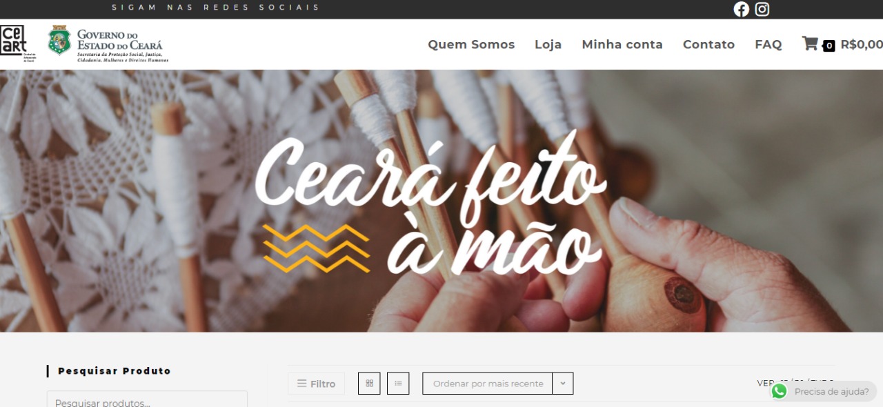 CeArt tem nova plataforma digital de vendas do artesanato