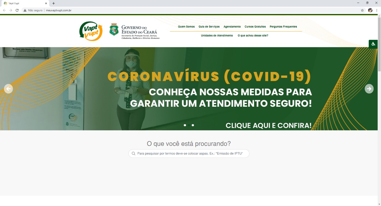Vapt Vupt tem site com informações de atendimento e serviços ofertados
