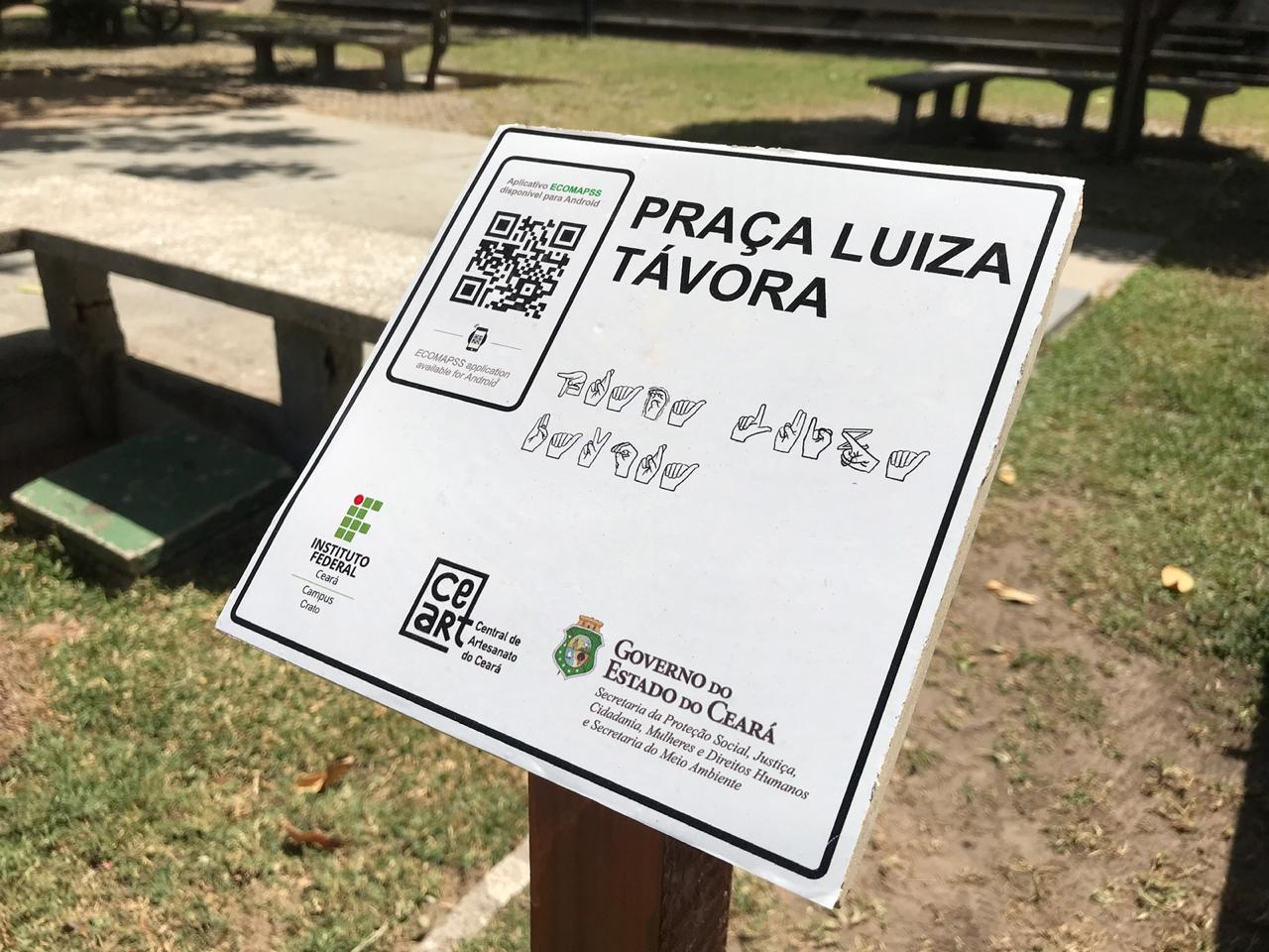 Praça Luíza Távora recebe mapeamento de flora e pontos históricos