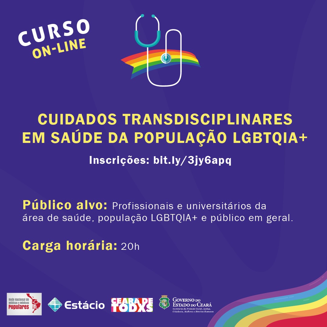 Curso discute sobre saúde da população LGBTQIA+