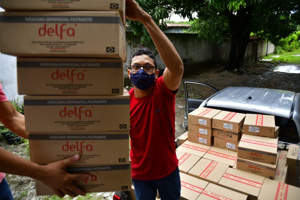 Covid-19: 72 mil máscaras são distribuídas para cinco municípios cearenses