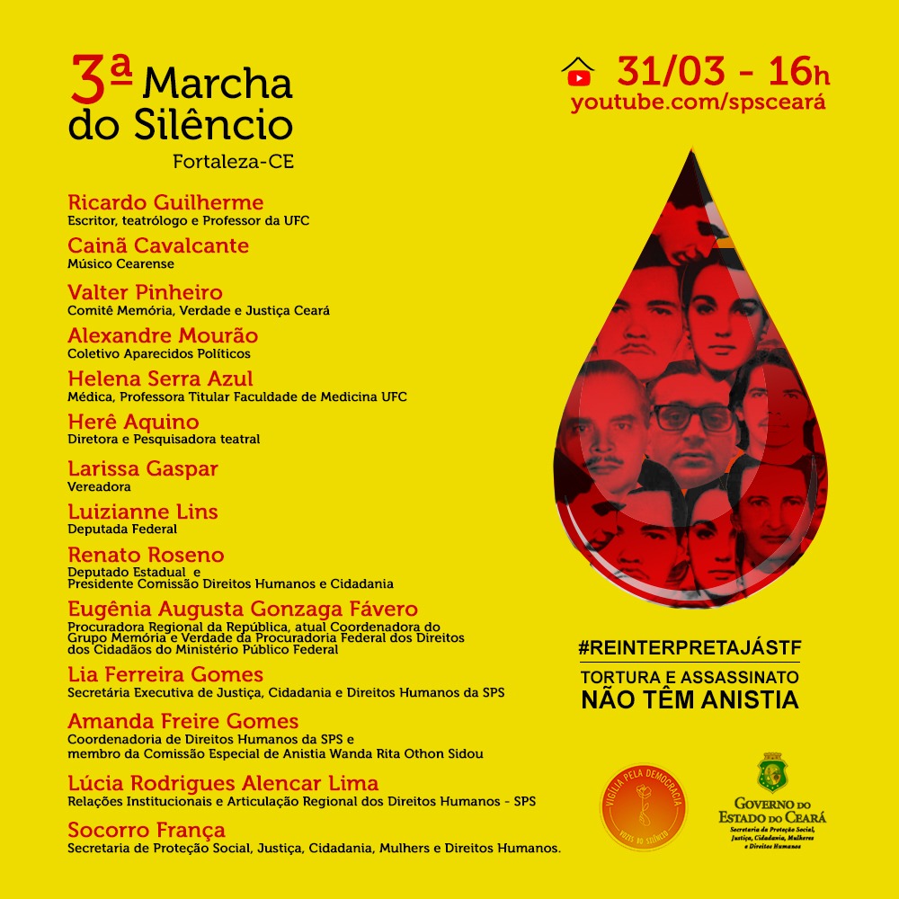 Lei da Anistia: transmissão ao vivo lembra a luta pela Justiça e Democracia no Brasil