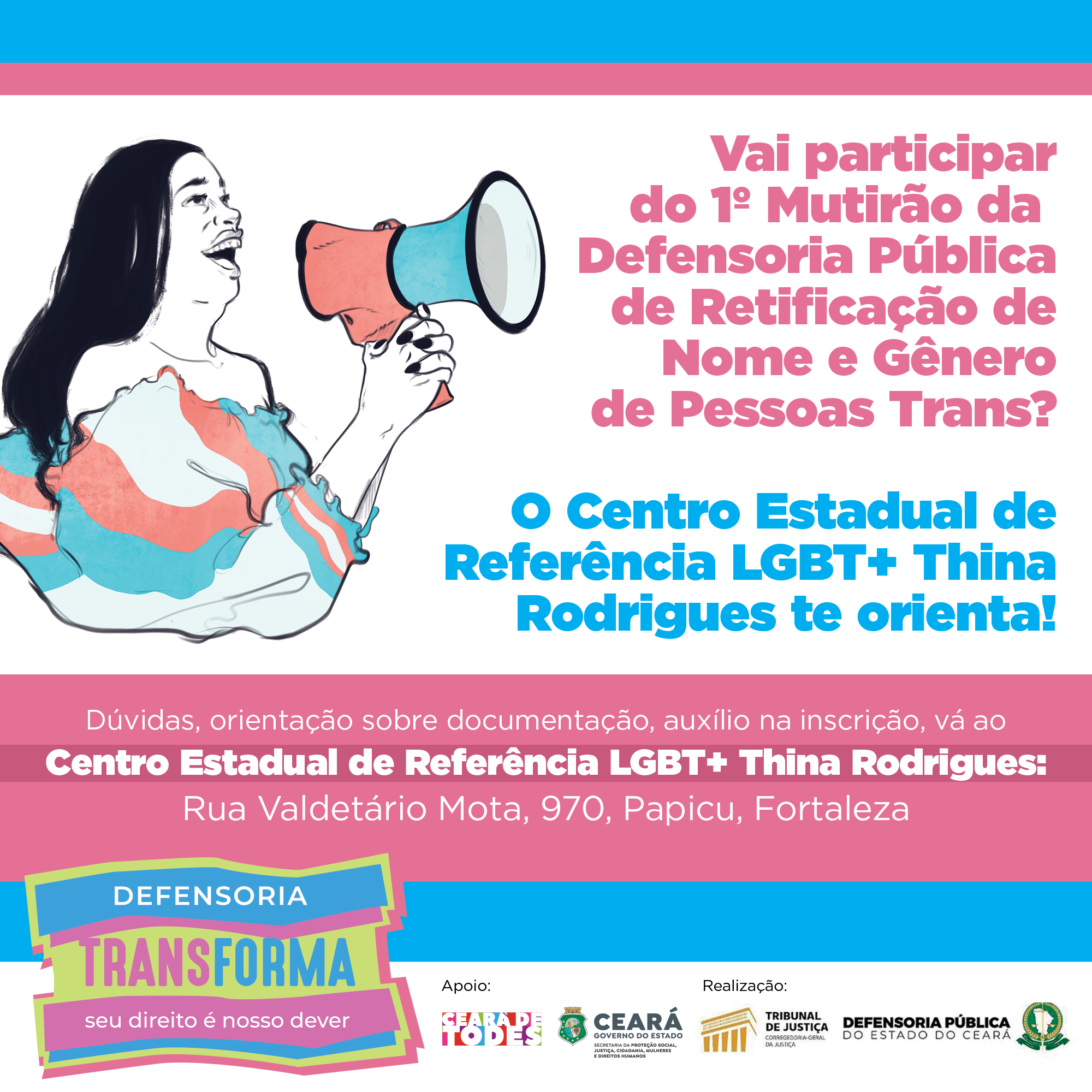 Centro LGBT+ Thina Rodrigues auxilia nas inscrições para mutirão da retificação de nome e gênero
