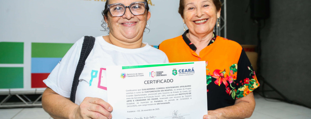 No primeiro mês do ano, quase 500 cearenses concluem cursos profissionalizantes e aumentam chances no mercado de trabalho