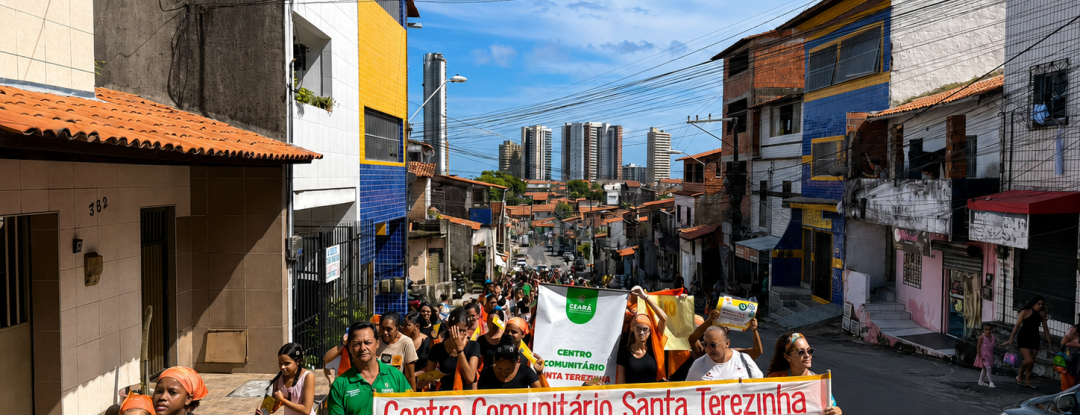 Caminhada do Maio Laranja mobiliza comunidade do Serviluz no combate à violência sexual contra crianças e adolescentes