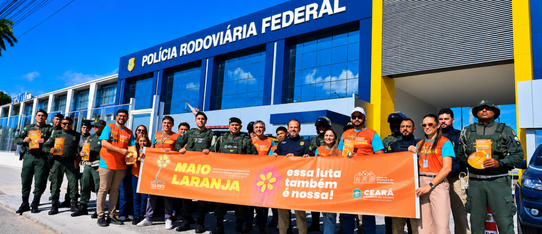Blitz do Maio Laranja mobiliza motoristas na BR-116 em ação de conscientização