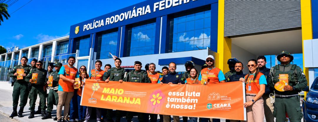 Blitz do Maio Laranja mobiliza motoristas na BR-116 em ação de conscientização