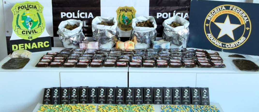 Durante ação em Fortaleza, PCCE prende homem e apreende mais de 14 kg de entorpecentes