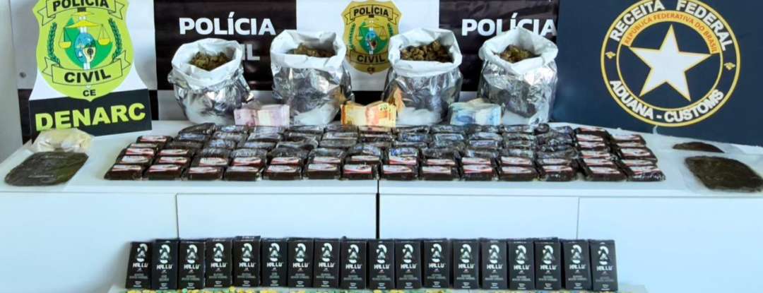 Durante ação em Fortaleza, PCCE prende homem e apreende mais de 14 kg de entorpecentes