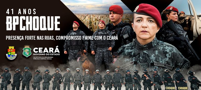 BPChoque da PMCE completa 41 anos de atuação em situações de risco, mantendo a ordem pública da população cearense