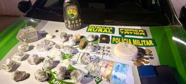 Polícia Militar prende dupla e apreende drogas durante ação em Baturité
