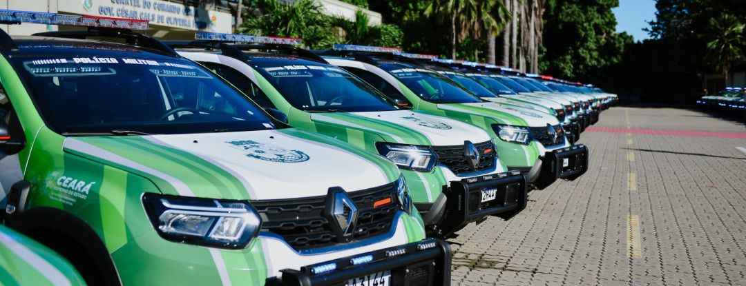 Governo do Ceará entrega mais 51 novas viaturas para a Polícia Militar