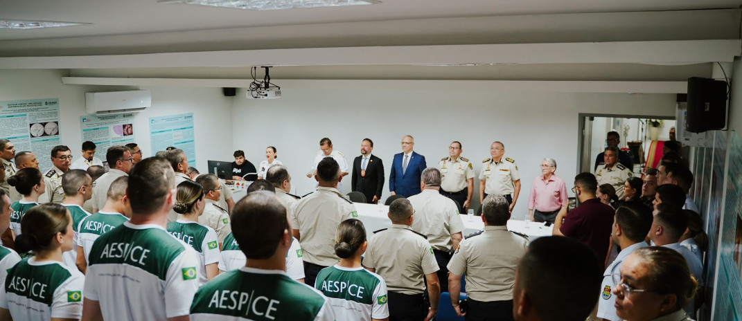 Representantes das Forças de Segurança participam de aula inaugural do Curso de Formação de novos oficiais da saúde do CFOC 2026