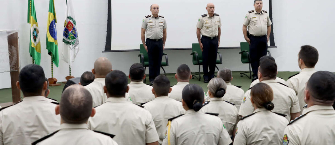 Aesp realiza aula inaugural do Curso de Aperfeiçoamento de Oficiais da Polícia Militar