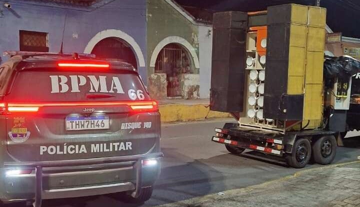 Polícia Militar apreende paredão de som durante operação em Meruoca