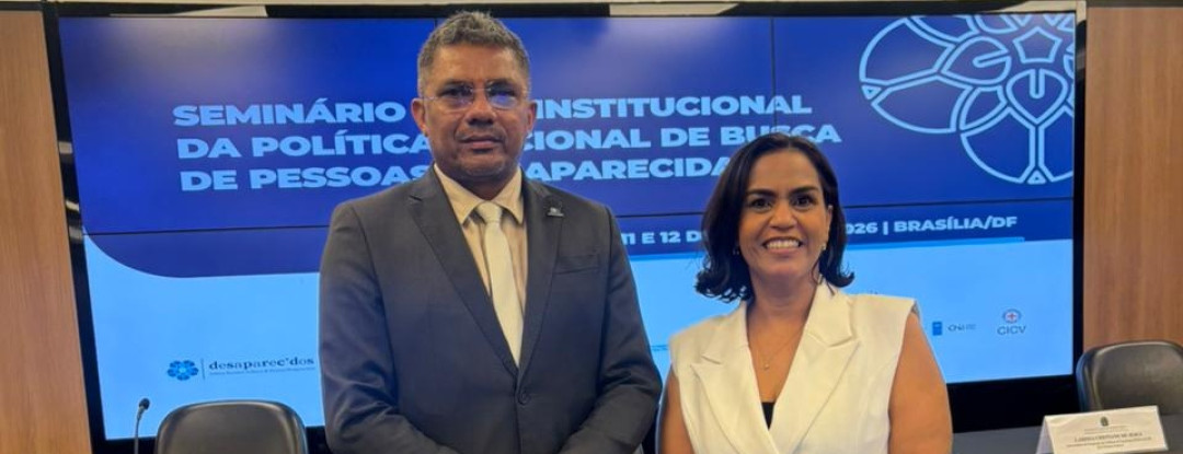 Representantes da SSPDS e da PCCE participam de seminário com foco na localização de pessoas desaparecidas