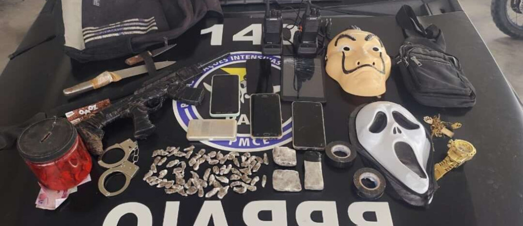 Durante ação na cidade de Catunda, PMCE prende homem e apreende drogas