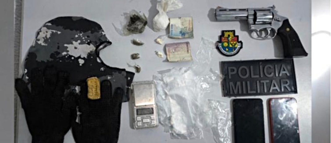 Suspeito em posse de arma de fogo é preso em flagrante pela Polícia Militar em Aracati
