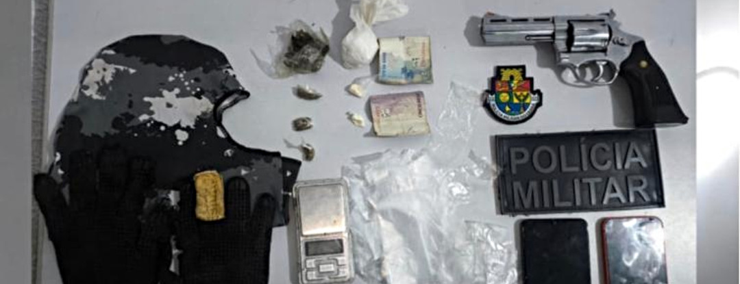 Suspeito em posse de arma de fogo é preso em flagrante pela Polícia Militar em Aracati