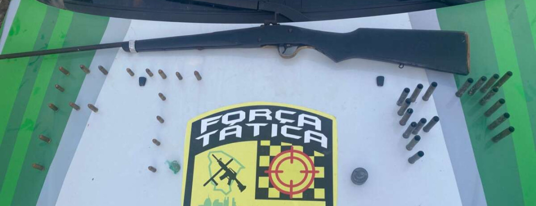 Polícia Militar apreende arma artesanal e munições após denúncia em Pires Ferreira