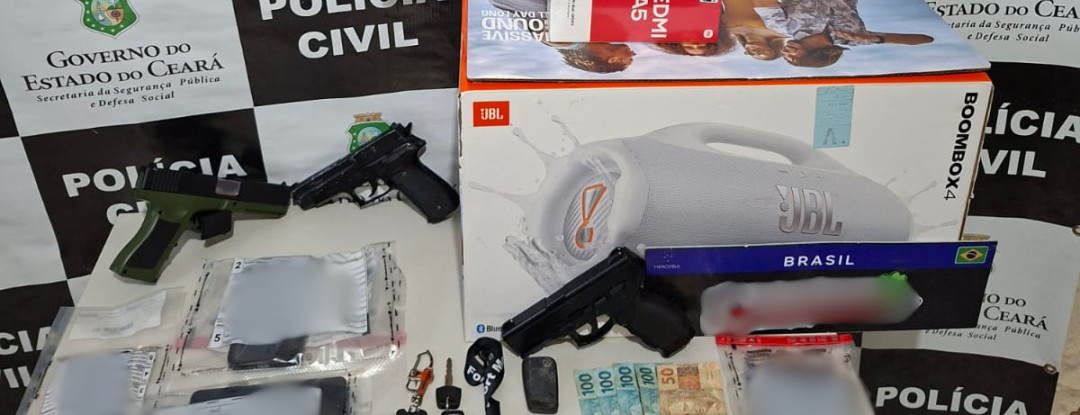 Influenciadores digitais são presos pela PCCE suspeitos de promoverem rifas clandestina em Cruz