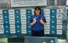 Aluna do Colégio dos Bombeiros vence duas provas na supercopa cearense de natação