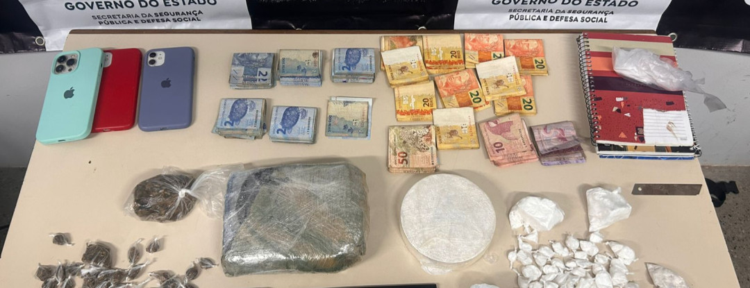 Polícia Civil captura suspeitos de integrar grupo criminoso em posse de quase 2 kg de drogas em Sobral