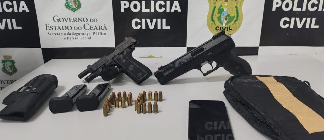 PCCE prende suspeito de extorsão e posse irregular de arma de fogo em Crateús