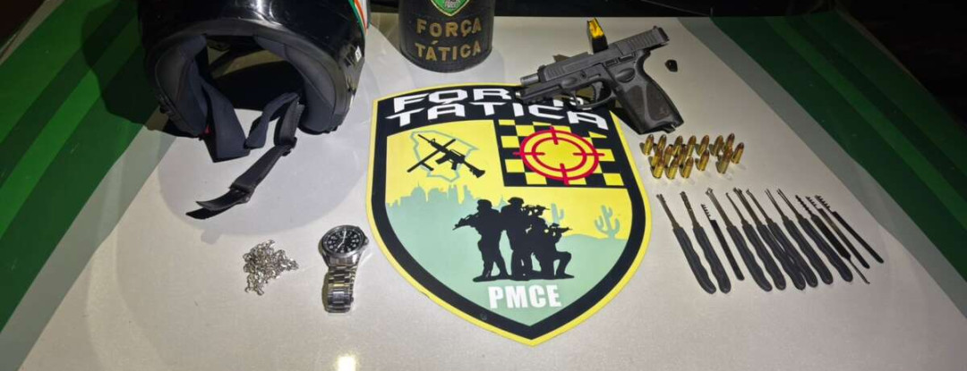 Polícia Militar prende suspeito e apreende arma de fogo em Caucaia 