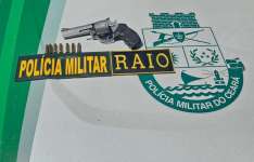 Polícia Militar prende homem armado após denúncia de ameaças em Jaguaruana