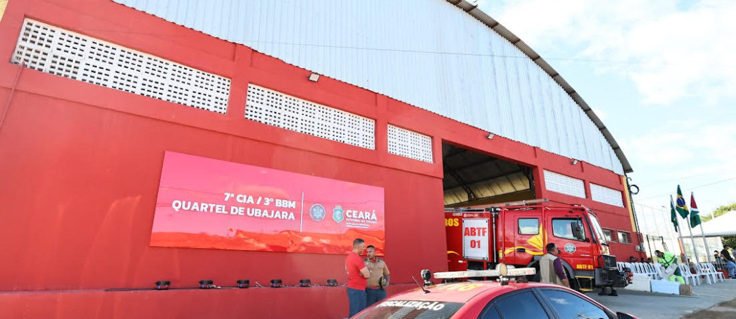 Governo do Ceará inaugura quartel do Corpo de Bombeiros na Ibiapaba e autoriza obras do corredor gastronômico de Ubajara