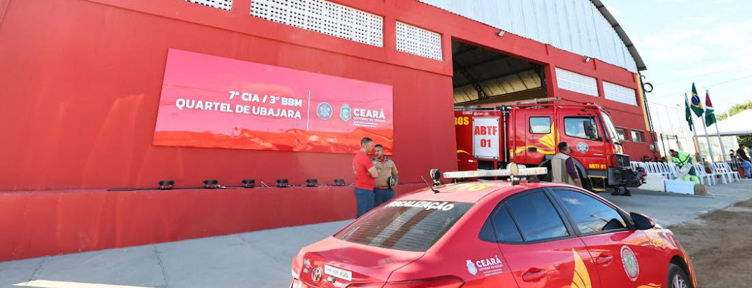 Governo do Ceará inaugura quartel do Corpo de Bombeiros na Ibiapaba e autoriza obras do corredor gastronômico de Ubajara