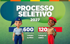Colégios da Polícia Militar e do Corpo de Bombeiros estão com inscrições abertas para seleção de novos alunos 