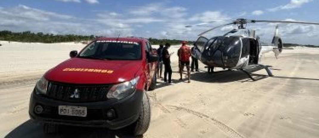 Durante ação integrada, Ciopaer/SSPDS e CBMCE realizam resgate de mulher após acidente de quadriciclo no litoral de Jericoacoara
