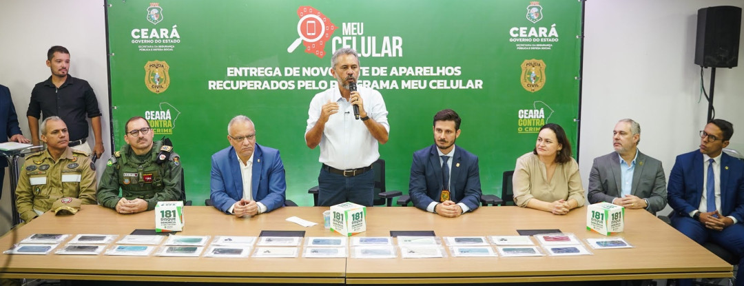 Programa Meu Celular: mais de 13 mil aparelhos já foram recuperados pelas Forças de Segurança do Ceará