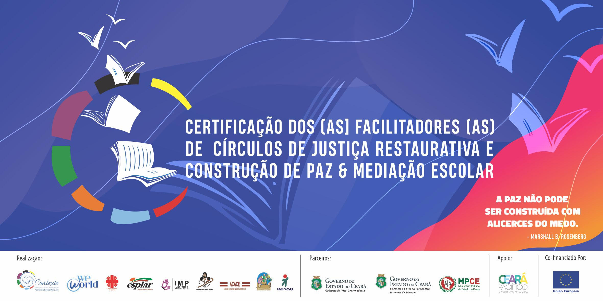 Vice-Governadoria, Projeto Contexto e Ministério Público entregam certificações de Justiça Restaurativa e Construção de Paz & Mediação Escolar