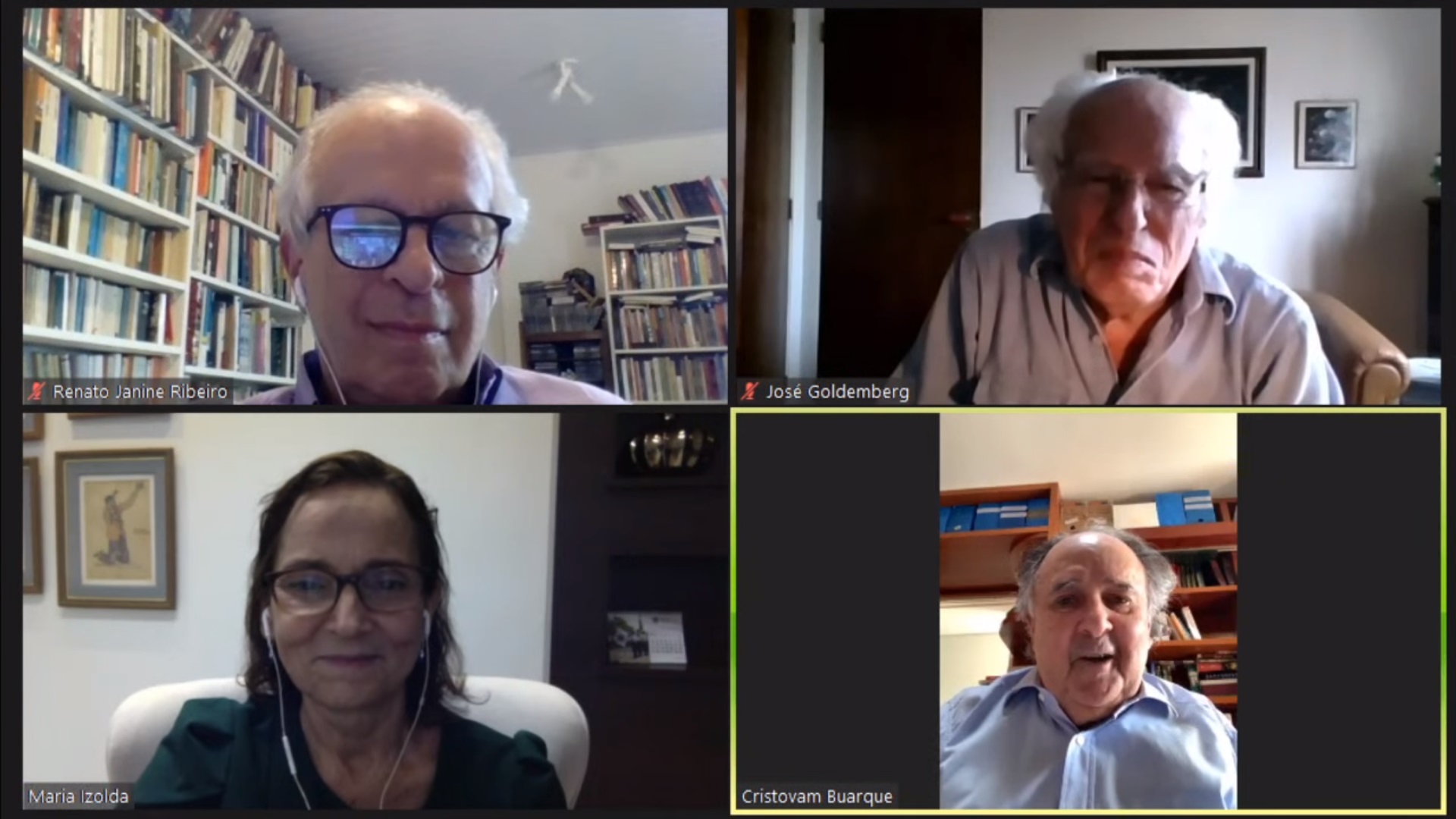 Em conferência virtual entre vice-governadora e ex-ministros da Educação, Ceará é apontado como exemplo para o Brasil na área