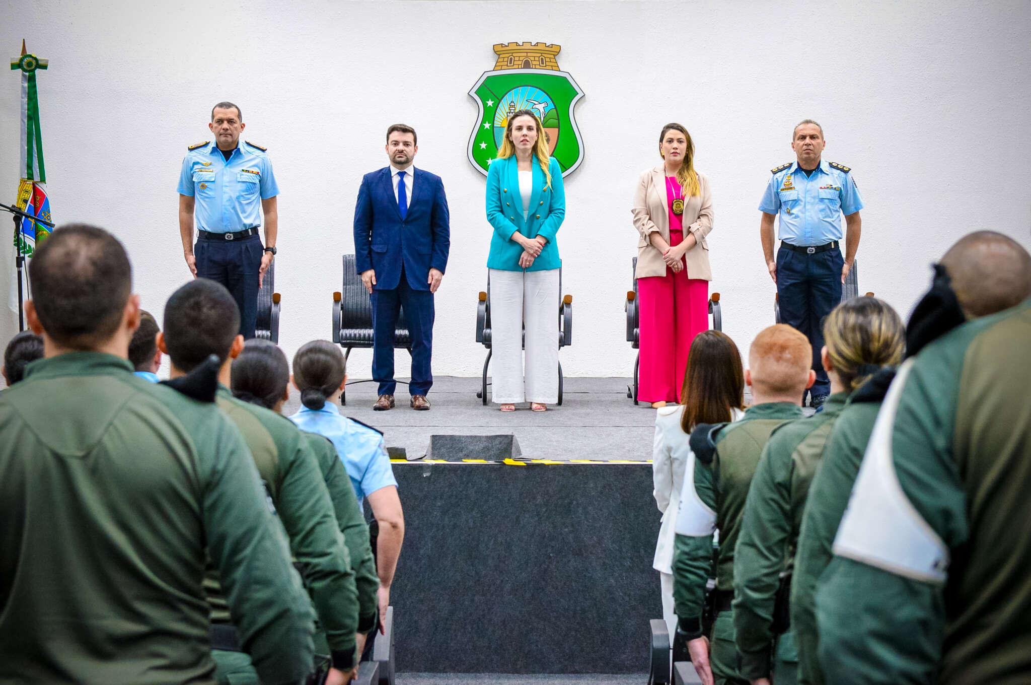 Jade Romero participa da abertura de curso para policiais que atuarão no Copac