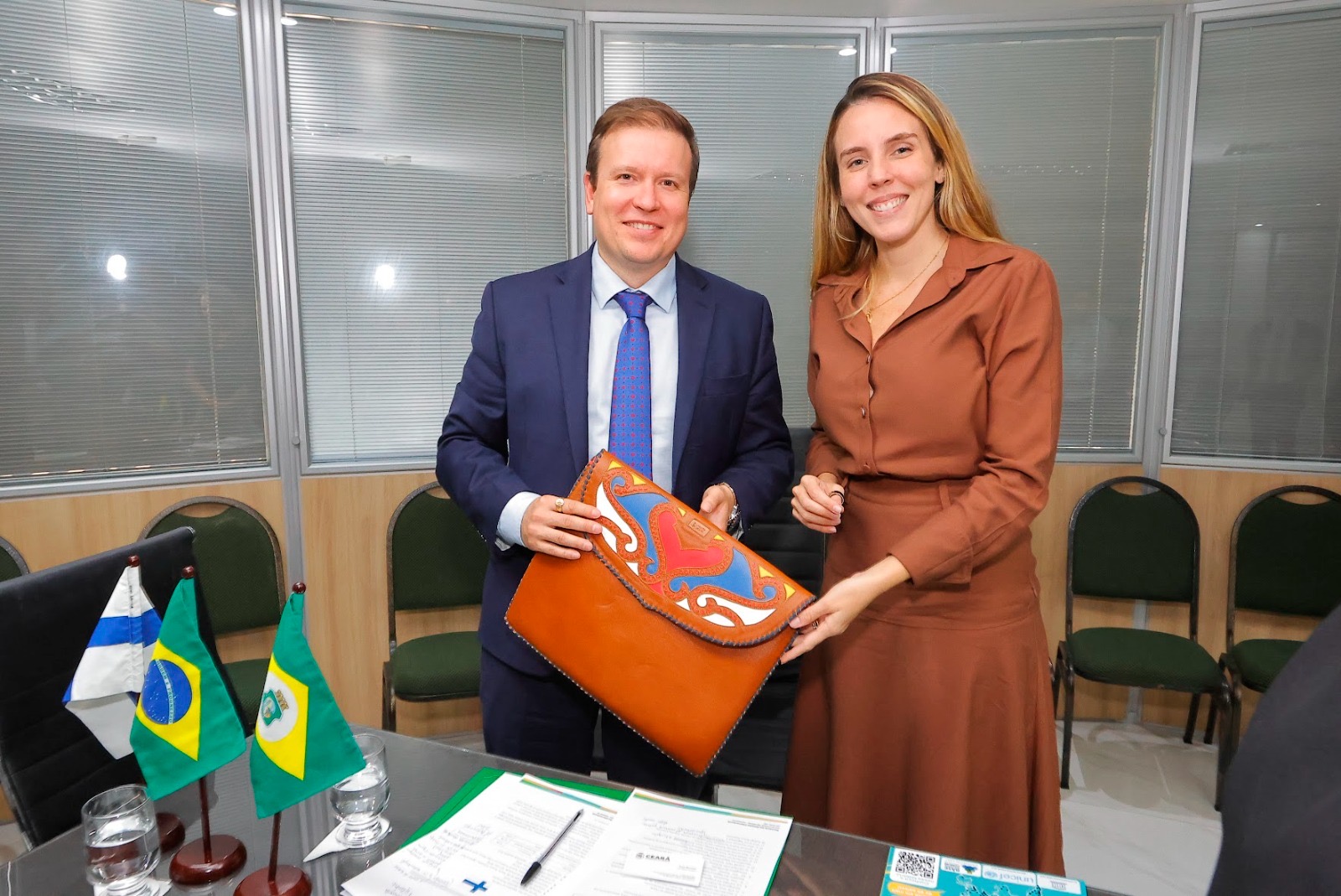 Vice-governadora Jade Romero recebe ministro da Finlândia e debate parcerias para o Estado do Ceará