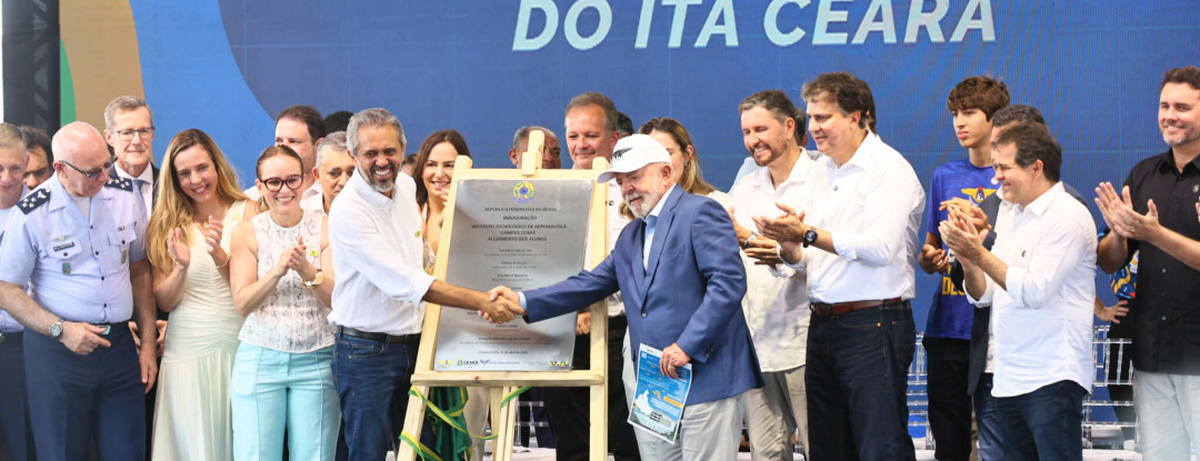 “O ITA veio para cá em homenagem ao povo do Ceará”, destaca o presidente Lula na entrega da primeira etapa do Instituto fora de SP