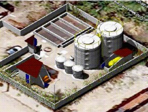 Gás vindo do esgoto é convertido em energia hidráulica