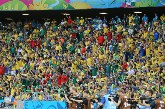 Arena Castelão reuniu cerca de 300 mil pessoas nos cinco jogos da Copa do Mundo