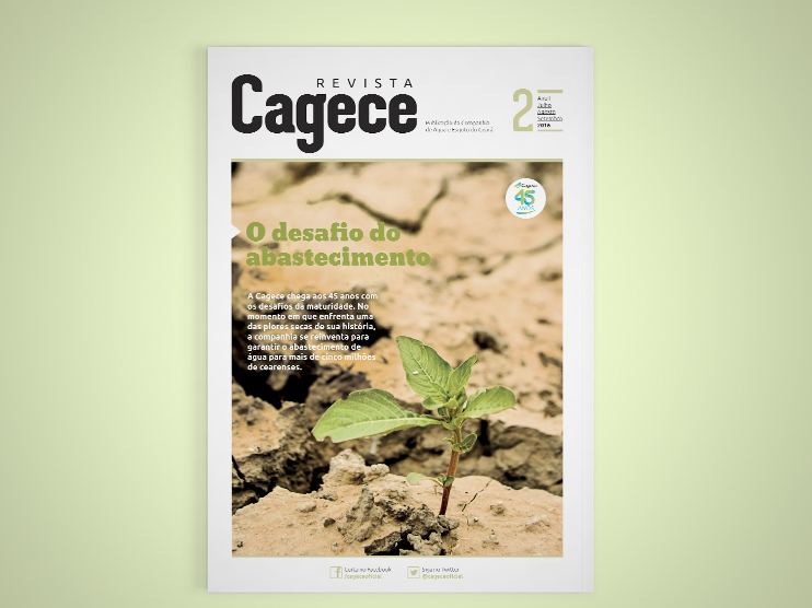 Revista Cagece ganha edição especial em comemoração aos 45 anos da companhia