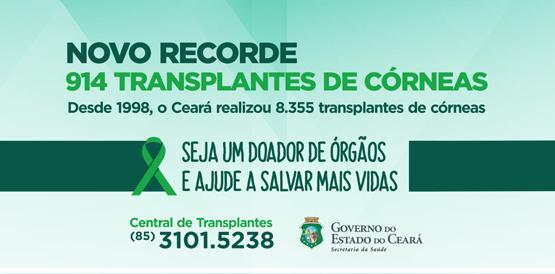 Número de transplantes de córnea em 2016 já é o maior da história