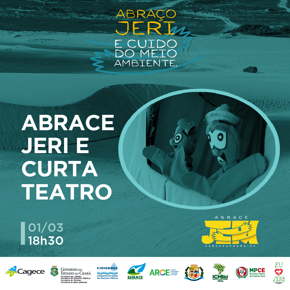 Campanha leva arte e informação para praça principal de Jericoacoara
