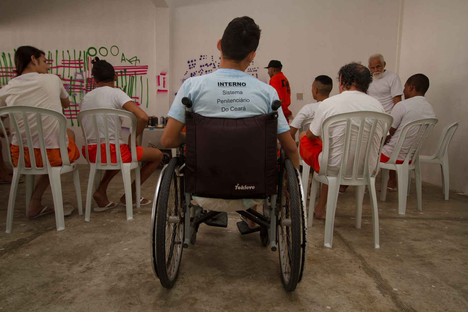 Paratleta faz palestra motivacional para cadeirantes da unidade Irmã Imelda