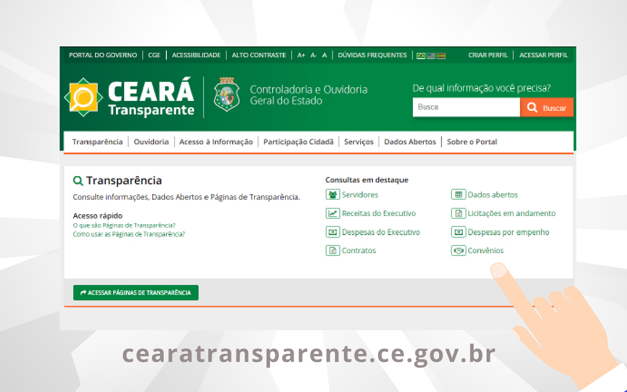 Ceará Transparente registra mais de 75 mil acessos durante o mês de outubro